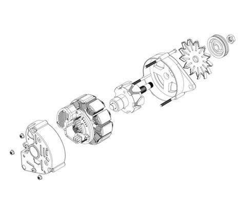 Image result for Alternator Exploded-View