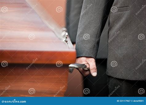 Coffin Bearer Carrying Casket At Funeral Royalty-Free Stock Photo ...