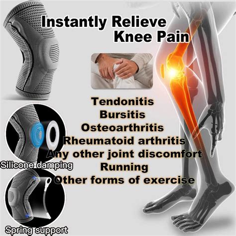 AmRelieve Ultra Knee Elite Compression Sleeve with Side Stabilizers ...