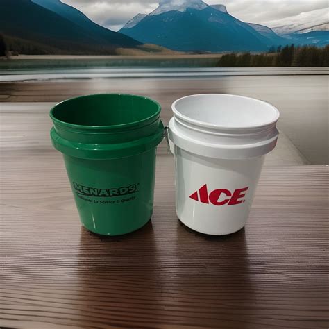 2 piece set Menards & ACE Hardware Mini Bucket, Minature Paint Pail ...