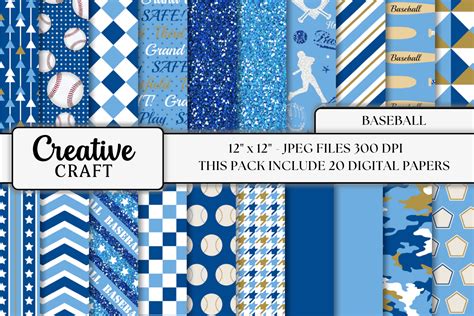 Baseball Scrapbook Paper 的图像结果