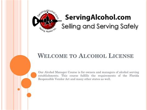 PPT - Alcohol License PowerPoint Presentation, free download - ID:7728572