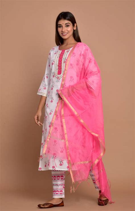 Pahal Attire Women Kurta Pant Dupatta Set - Buy Pahal Attire Women ...