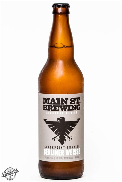 Main St. Brewing Co. – Checkpoint Charlie Berliner Weisse | Beer Me ...