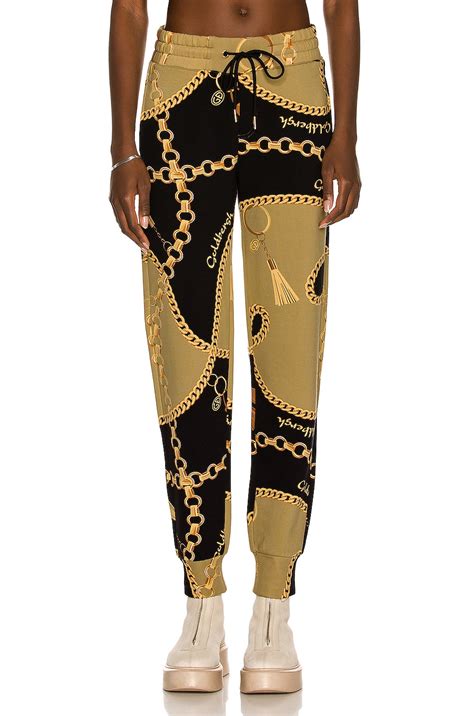 Goldbergh Value Sweatpant in Chain Gold | FWRD