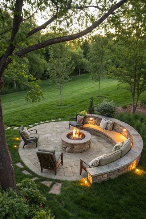 14+ Stunning Natural Rock Fire Pit Ideas