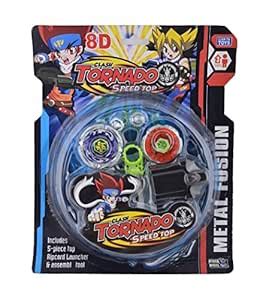 Soft Rain 8D Torando Clash Beyblades With Stadium - 2 Pcs : Amazon.in