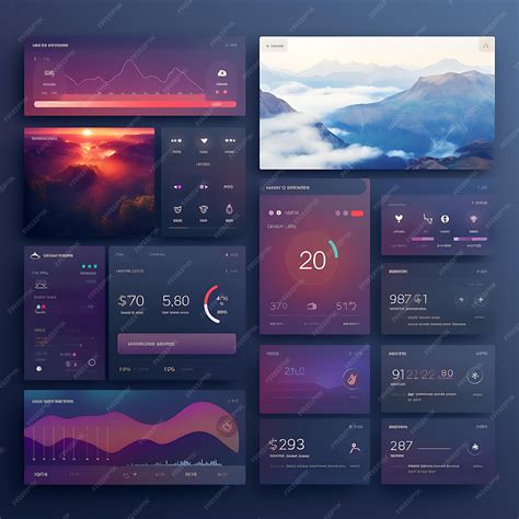 Premium AI Image | Creative user interface kit concepts