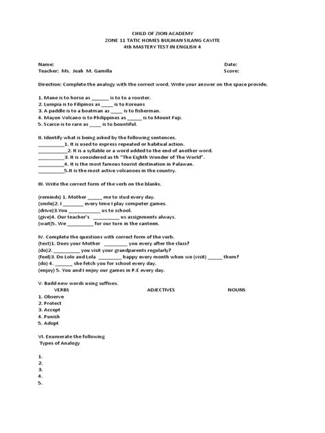 Image result for Language Master Test