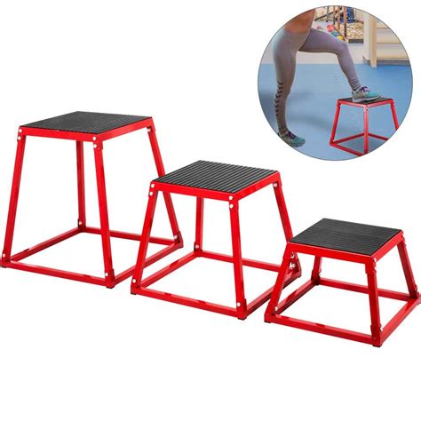 Plyometric Platform Box Set 12 in. x 18 in. x 24 in. | Ubuy India
