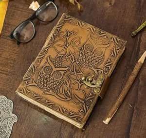 CUSTOMWAY CRAFTS Genuine Leather Diary | Vintage Handmade Leather ...