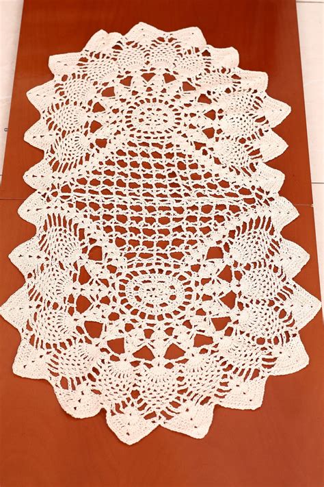 Image result for Crochet Doily Table Runner Patterns