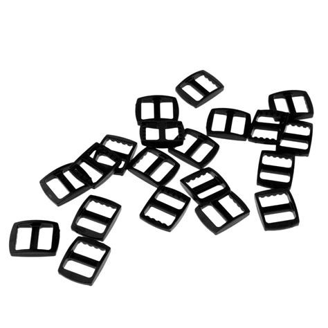 KAZRU 20 Pcs Plastic Adjuster Webbing Buckle for 15mm Strap Backpack ...