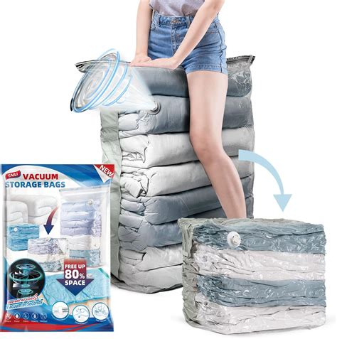 TAILI Vacuum Storage Bags Space Saver Closet Organizers, Jumbo Cube ...