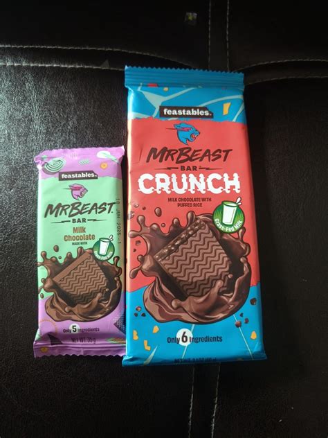 Mr. Beast Feastable Milk Chocolate Bars They Come in a Variety of ...