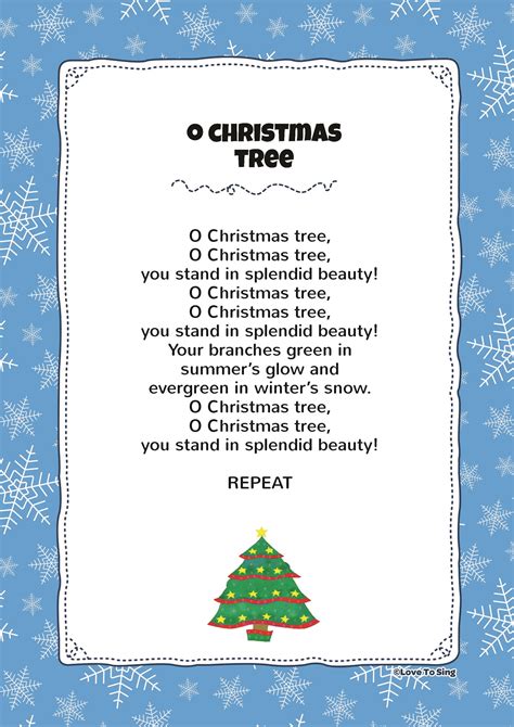 O Christmas Tree | Kids Video Song with FREE Lyrics & Activities ...
