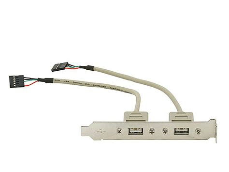 Monoprice 2 Port USB 2.0 External Slot (Motherboard Connector to ...