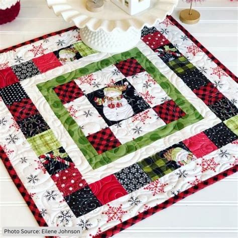 Christmas Table Topper Quilt Pattern 的图像结果