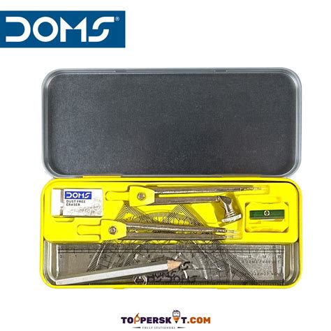Doms Geomiti Mathematical Drawing Instrument Box ( Pack Of 1 ...