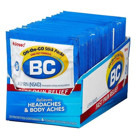 BC Aspirin Powders, Aspirin Fast Pain Relief Powders, 24 Ea, 6 Pack – H&MI WHOLESALE