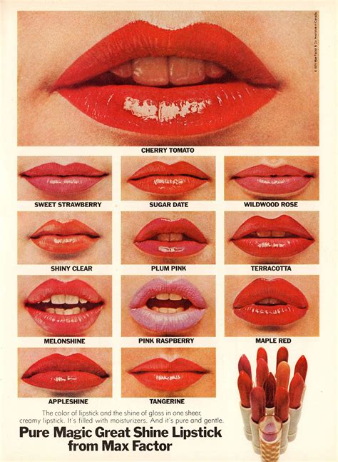High gloss and hot pink lipstick adverts from the 1960s 1980s – Artofit