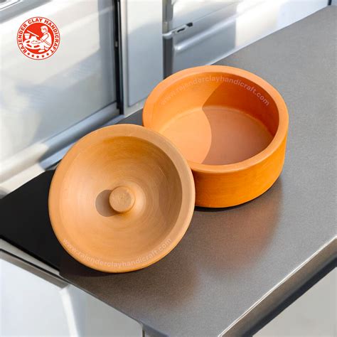 Flat Curd Pot for Dahi by Rajender Clay Handicraft – Handmade Traditio ...