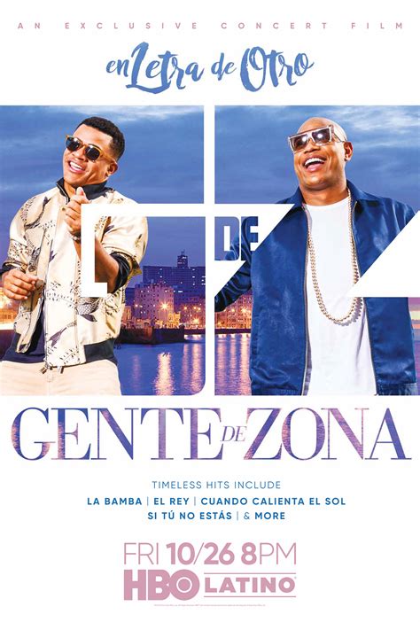 HBO Latino® To Premiere Exclusive Concert Film "Gente De Zona: En Letra ...