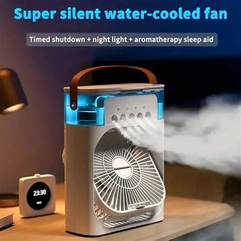 Electric Fan with Humidifier – Portable Air Cooler for Camping & Baby ...