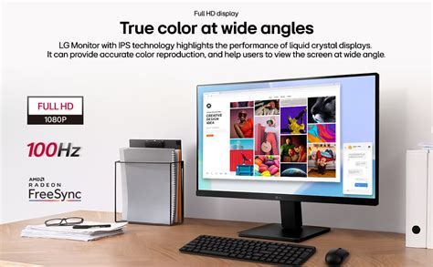 LG 22" (55CM) 22MP68VQ Full HD IPS Monitor LCD (1920 X 1080 Pixels), 3 ...