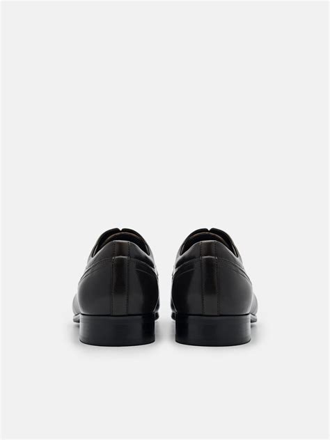 Dark Brown Leather Derby Shoes - PEDRO MY