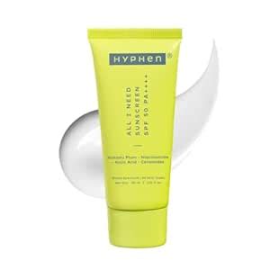 Hyphen All I Need Sunscreen SPF50 PA++++ | Brightens with Niacinamide ...