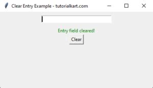 Image result for Clear Button in Python