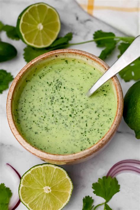 Vegan Cilantro Lime Crema - The Hidden Veggies