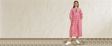 Amazon Brand - Myx Women's Floral A-Line 3/4 Sleeve Cotton Top : Amazon ...