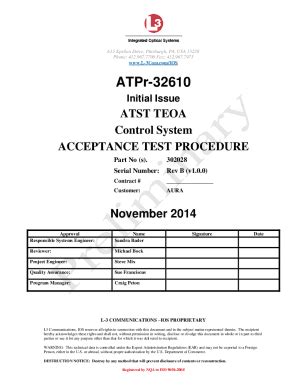 Fillable Online atst nso Provisional Acceptance Test Procedure Fax ...