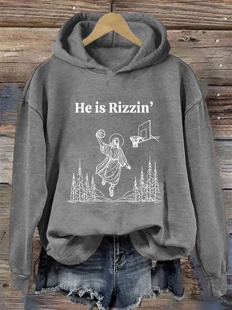 He Is Rizzin' Hoodie
