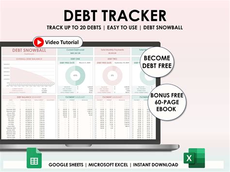 Debt snowball spreadsheet google sheets excel debt payoff tracker excel ...