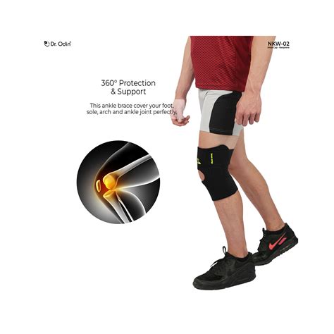 Dr. Odin Knee Wrap Neoprene Support Brace with Adjustable Straps NKW02 ...