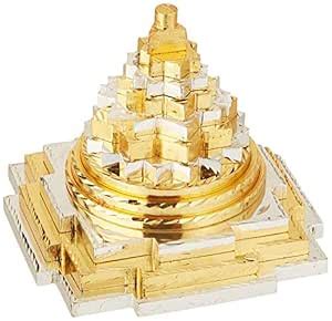 numeroastro Meru Shri Yantra in Ashtadhatu for Puja (140 Grams Approx ...