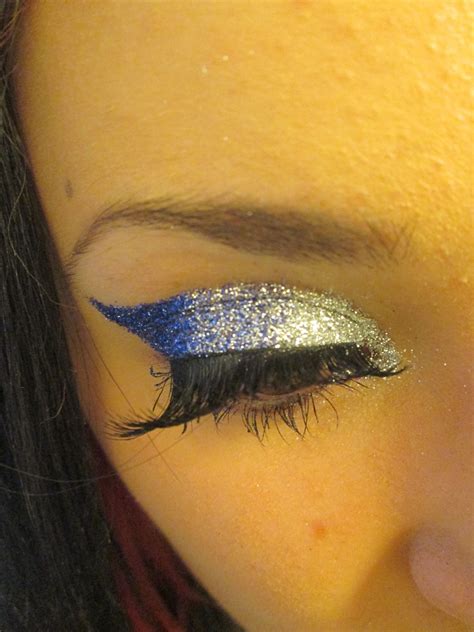 cheer glitter eye makeup