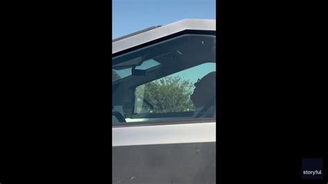 Is this Cybertruck driver asleep at the wheel? See the video | FOX 26 ...