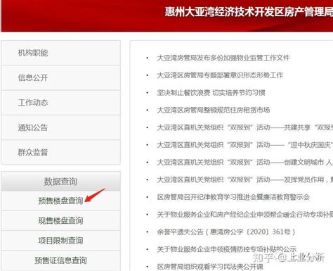 惠州市房管局官网详细查询预售证指南 - 知乎