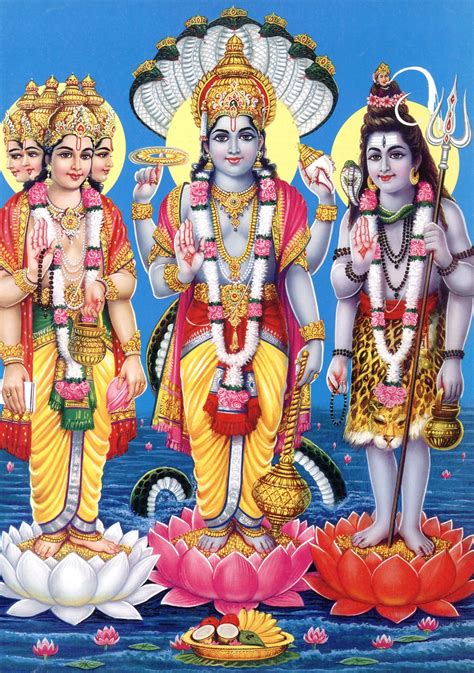 Brahma, Vishnu e Shiva