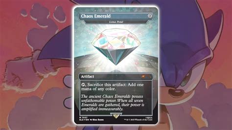 MTG's super collectible Sonic Chaos Emerald cards sell for up to $1500