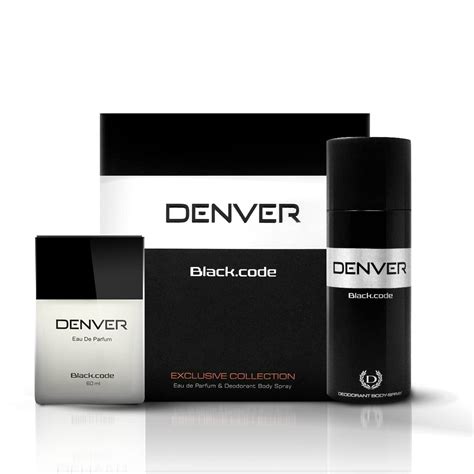 Shop Denver Black Code Deodorant and Perfume Gift Set (Each 165ML ...