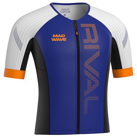 Madwave Mens Tri Top Rival ST FZ Short Sleeves