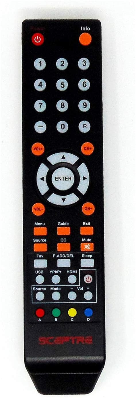 Sceptre Remote Control Code List 的图像结果