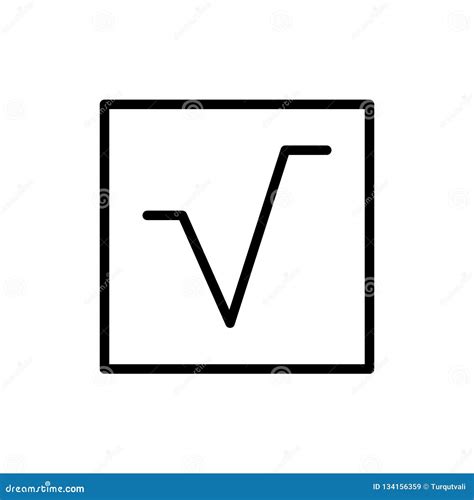 Square Root Icon Vector Isolated on White Background, Square Root Sign ...