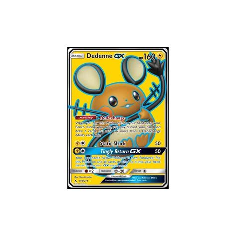 Buy Pokemon - Dedenne GX - 195/214 - Unbroken Bonds - Full Art - Ultra ...
