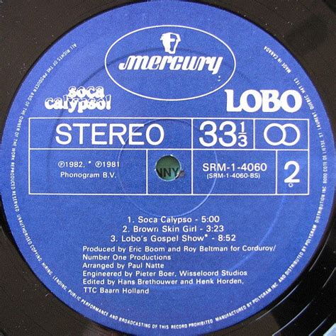 Lobo - Soca Calypso! (Vinyl) | MusicCircle